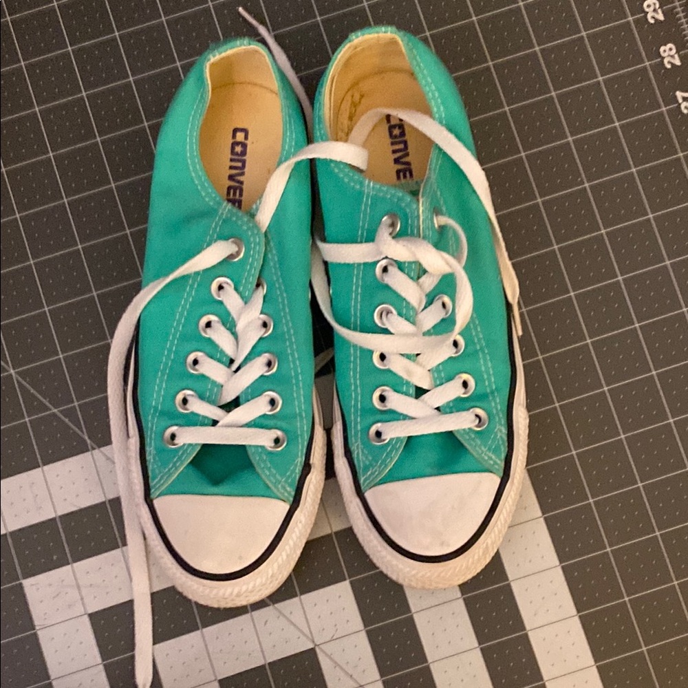 Converse Teal Low-Top Sneakers
